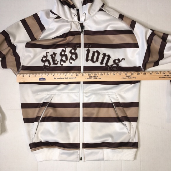 Sessions stripes snowboarding hoodie snow - Picture 7 of 10